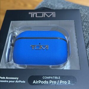 TUMI Blue AirPods Holder for AirPods Pro and Pro 2
